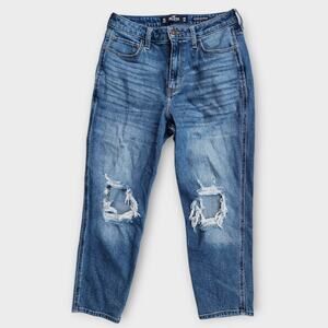 Hollister Jeans Women's 11s Distressed Ultra High-rise Mom Jean Vintage Stretch